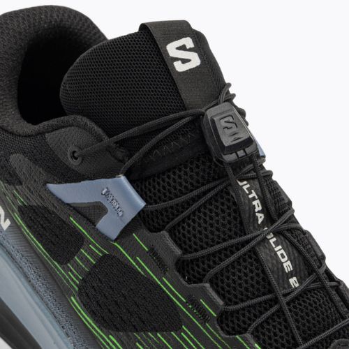 Vyriški bėgimo bateliai Salomon Ultra Glide 2 black/flint stone/green gecko