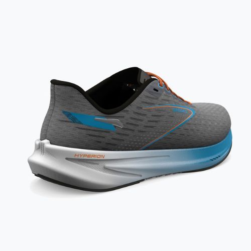 Brooks Hyperion vyriški bėgimo bateliai Grey/atomic blue/scarlet
