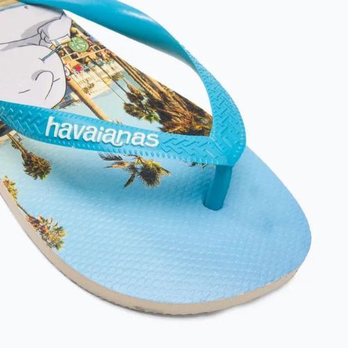 Vyriškos "Havaianas Top Street" šlepetės balta/mėlyna