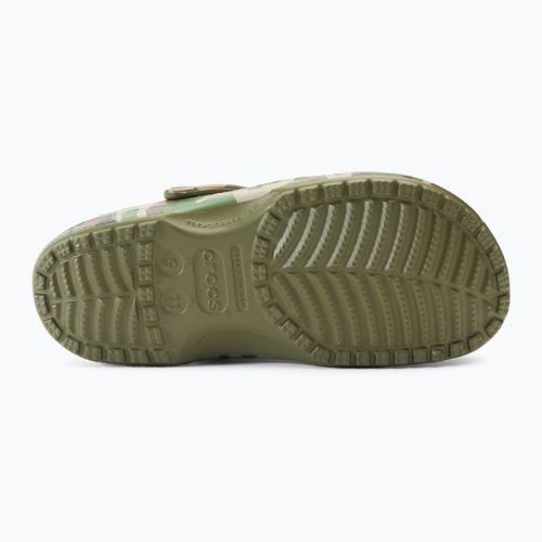 "Crocs Classic Printed Camo Clog army green/multi" šlepetės