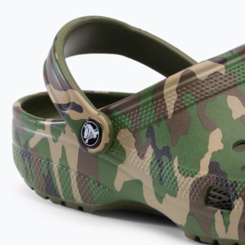 "Crocs Classic Printed Camo Clog army green/multi" šlepetės