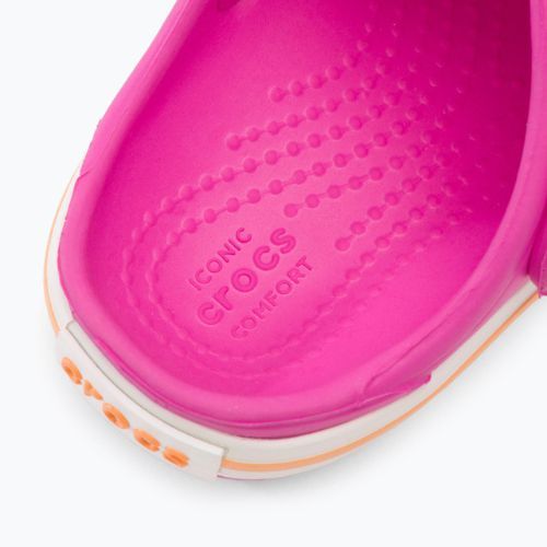 Crocs Kids Crocband Clog electric pink/cantaloupe šlepetės