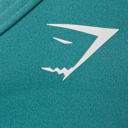 Gymshark treniruočių liemenėlė su raukinukais Fauna teal fitness bra