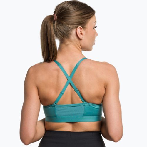 Gymshark treniruočių liemenėlė su raukinukais Fauna teal fitness bra