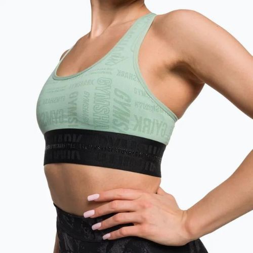 Gymshark Vision Sports žalia/juoda fitneso liemenėlė