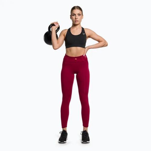 Gymshark Vital besiūlė sportinė juoda/marga fitneso liemenėlė
