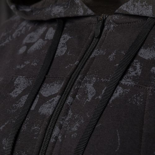 Moteriški treniruočių marškinėliai Gymshark KK Twins Zip Up Crop black/blue