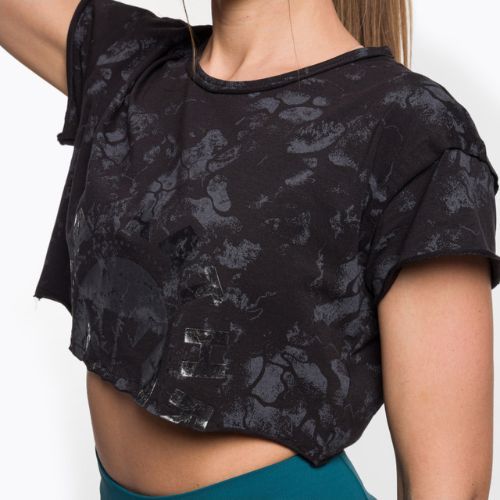 Moterų Gymshark KK Twins Raw Crop Top black/grey