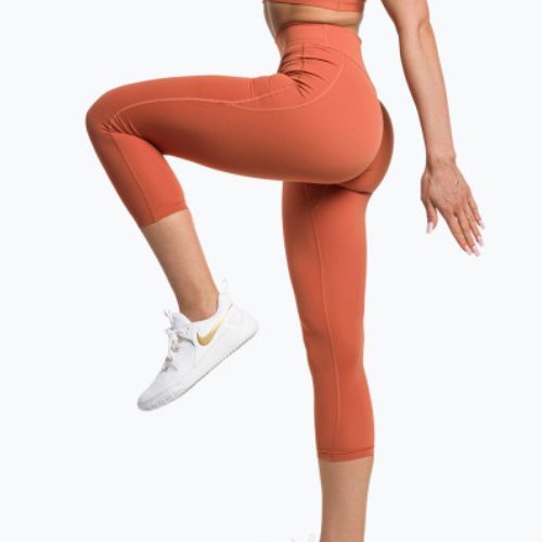 Moteriškos treniruočių kelnės Gymshark KK Twins earth orange