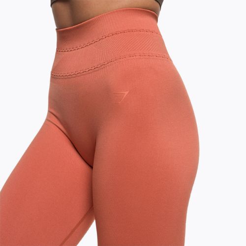 Moteriškos treniruočių tamprės Gymshark Studio Earth orange
