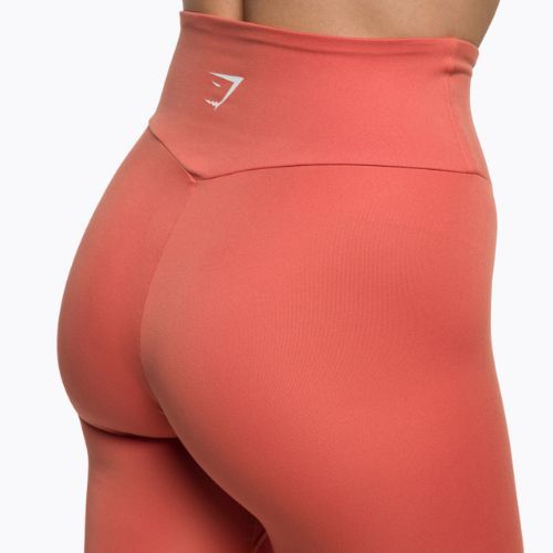 Moteriškos "Gymshark" treniruočių tamprės 7/8 earth orange