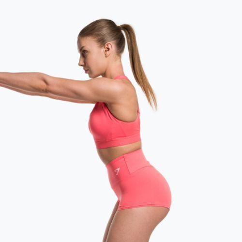 Moteriškos Gymshark treniruočių trumpikės red/pink