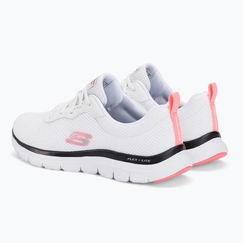 Moteriški treniruočių bateliai SKECHERS Flex Appeal 4.0 Brilliant View white/pink