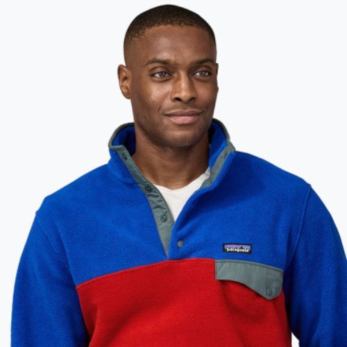 Vyriškas Patagonia LW Synch Snap-T P/O touring raudonas vilnonis džemperis