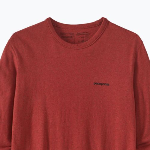 Moteriški trekingo marškinėliai Patagonia P-6 Logo Responsibili-Tee LS burl red