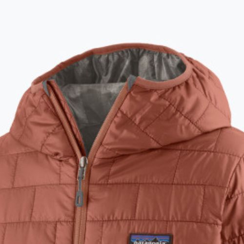 Moteriška apšiltinta striukė Patagonia Nano Puff Hoody burl red
