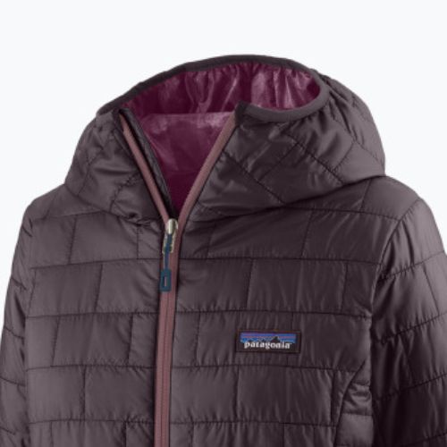 Moteriška apšiltinta striukė Patagonia Nano Puff Hoody obsidian plum