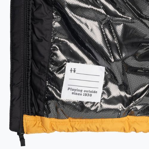 Columbia Powder Lite vaikiška pūkinė striukė su gobtuvu raw honey/shark