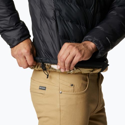 Columbia Labyrinth Loop Hooded stone green/shark vyriška pūkinė striukė