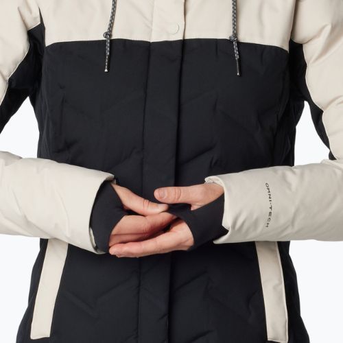 Moteriška pūkinė striukė Columbia Mountain Croo II Mid Down Jacket black/dark stone