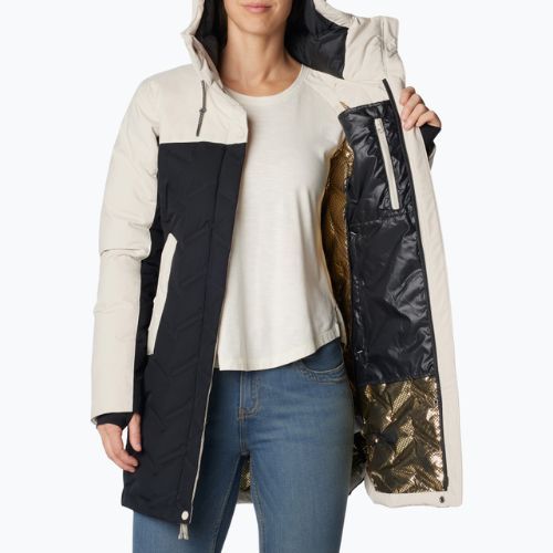 Moteriška pūkinė striukė Columbia Mountain Croo II Mid Down Jacket black/dark stone
