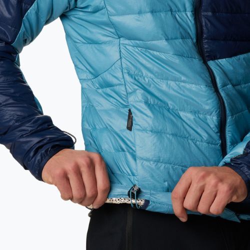 Vyriška pūkinė striukė Columbia Platinum Peak su gobtuvu shasta/collegiate navy