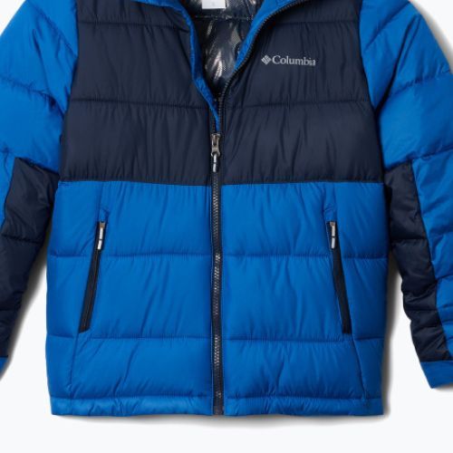 Columbia Pike Lake II Vaikų pūkinė striukė su gobtuvu šviesiai indigo/collegiate navy spalvomis