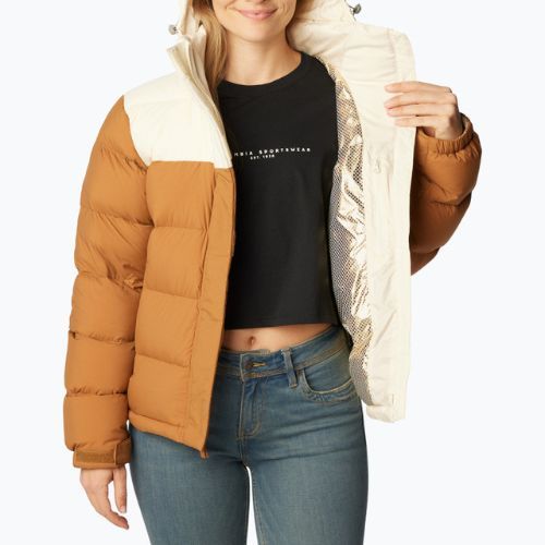 Columbia Bulo Point II Down moteriška striukė carmel brown/chalk crinkle