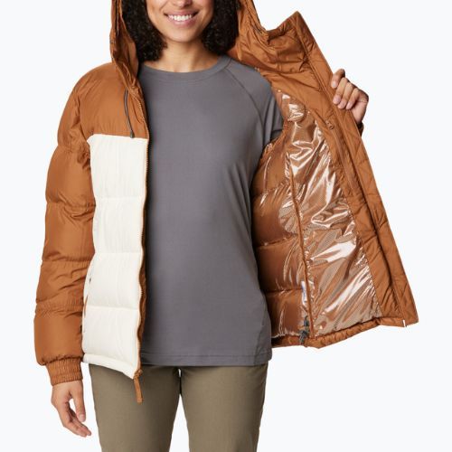 Columbia Pike Lake Insulated II moteriška pūkinė striukė camel brown/chalk