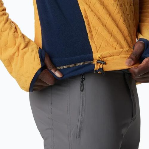 Vyriškas žygio džemperis Columbia Titan Pass 3.0 Hooded raw honey/collegiate navy