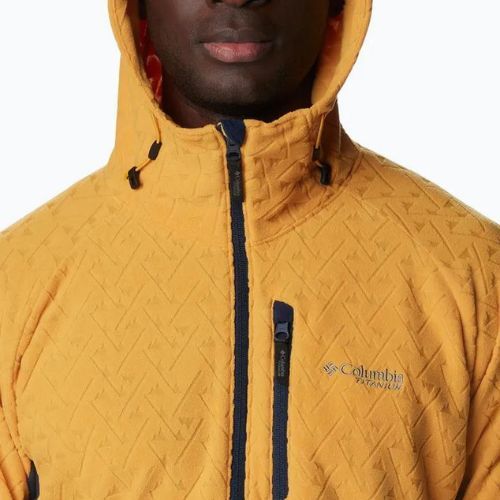 Vyriškas žygio džemperis Columbia Titan Pass 3.0 Hooded raw honey/collegiate navy