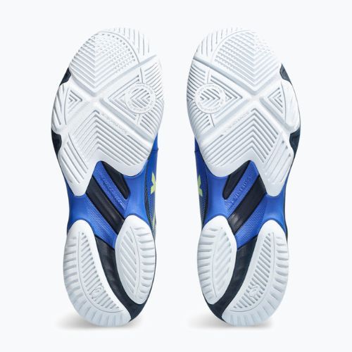 ASICS Netburner Ballistic FF 3 vyriški tinklinio bateliai iliuzija mėlyna / švytinti geltona