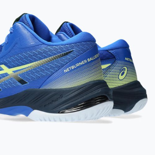 ASICS Netburner Ballistic FF MT 3 vyriški tinklinio bateliai iliuzija mėlyna / švytinti geltona