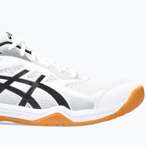ASICS vyriški skvošo bateliai Upcourt 5 white / safety yellow