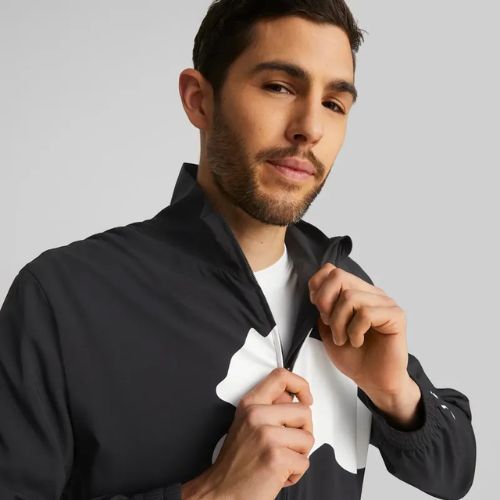 Vyriška treniruočių striukė PUMA Train Big Cat Lined Woven puma black