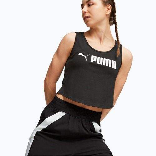 Moteriška treniruočių viršutinė dalis PUMA Fit Skimmer Tank puma black