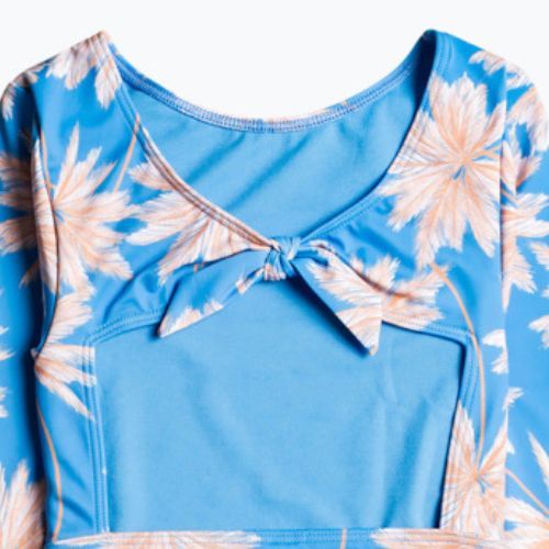 ROXY Ocean Treasure azure blue palm island rg vaikiškas maudymosi kostiumėlis