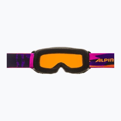 Vaikiški slidinėjimo akiniai Alpina Piney black/pink matt/orange