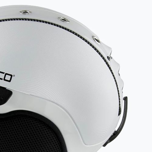 Slidinėjimo šalmas CASCO SP-2 Photomatic Visor struktūrinis baltas blizgus