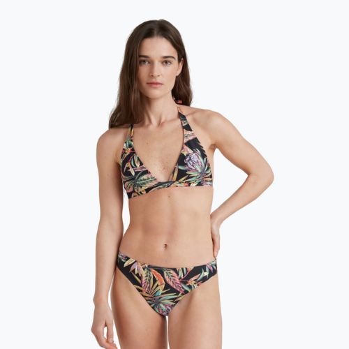 Moteriškas dviejų dalių maudymosi kostiumėlis O'Neill Marga Rita Bikini black tropical flower