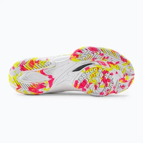 Vyriški badmintono batai Mizuno Wave Claw Neo 2 white/lunar rock/high vis pink