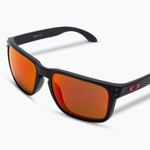 "Oakley Holbrook XL" matinės juodos/prizm rubino spalvos akiniai nuo saulės