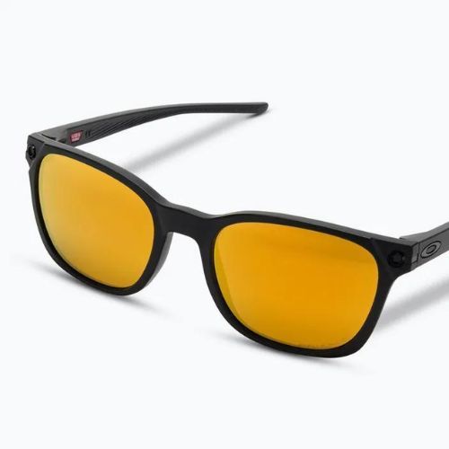 Oakley Ojector matiniai juodi/prizm 24k poliarizuoti akiniai nuo saulės