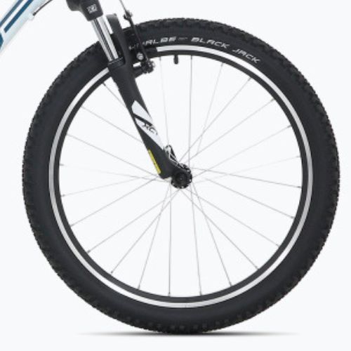 Vaikiškas dviratis Superior RACER XC 24 blizgus baltas/mėlynas/neon geltonas