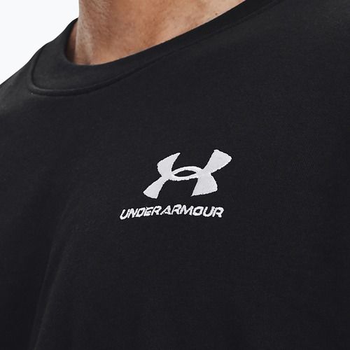 Vyriški Under Armour marškinėliai su logotipu Logo Emb Heavyweight, juodi/balti