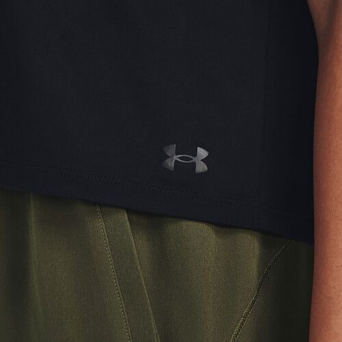 Under Armour Motion SS moteriški marškinėliai juoda/juodai pilka