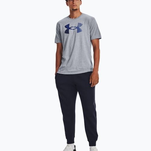 Vyriški Under Armour Big Logo marškinėliai Fill steel light heather/black/royal