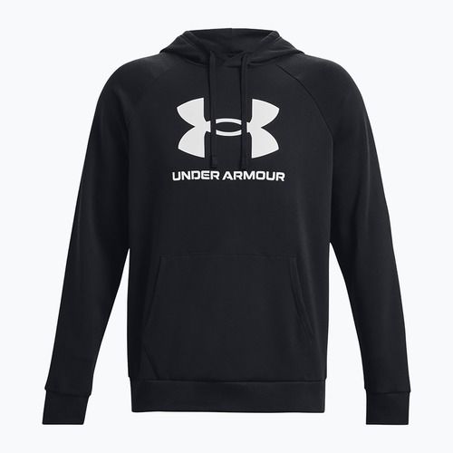 Vyriškas Under Armour Rival Fleece Logo HD gobtuvas juoda/balta