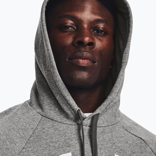 Vyriškas Under Armour Rival Fleece Logo HD castlerock light heather/white gobtuvas