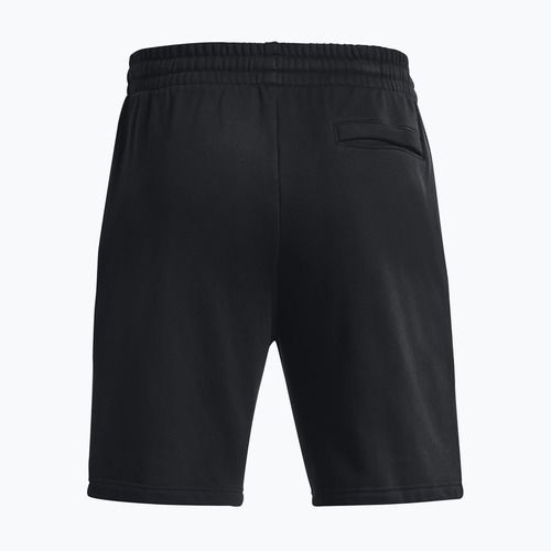 Under Armour Rival Fleece vyriški treniruočių šortai juoda/balta